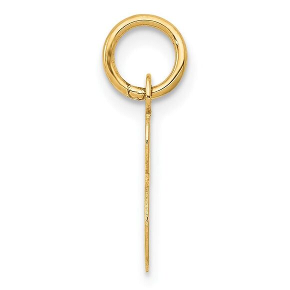 10k Yellow Gold Small Script Initial S Charm - Picture 2 of 4